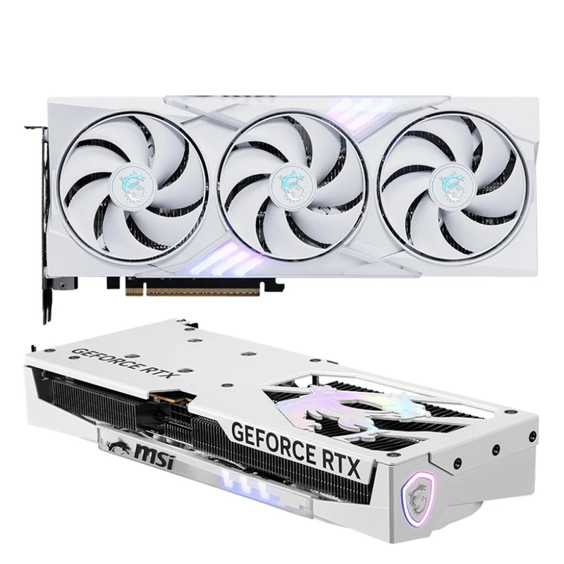 MSI GeForce RTX 5060 8GB Gaming Trio OC Graphics Card (White)