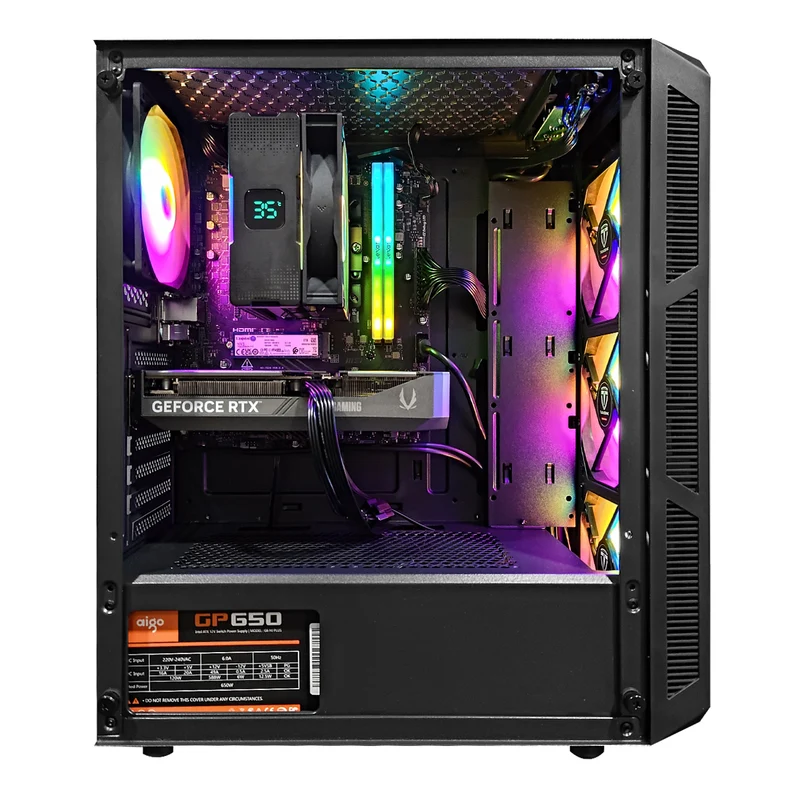 Sigma Hermes HE19A Black Desktop Gaming PC | AMD Ryzen 5 7500F | 32GB RAM | 1TB SSD | RTX 5060 Ti | Windows 11 Pro