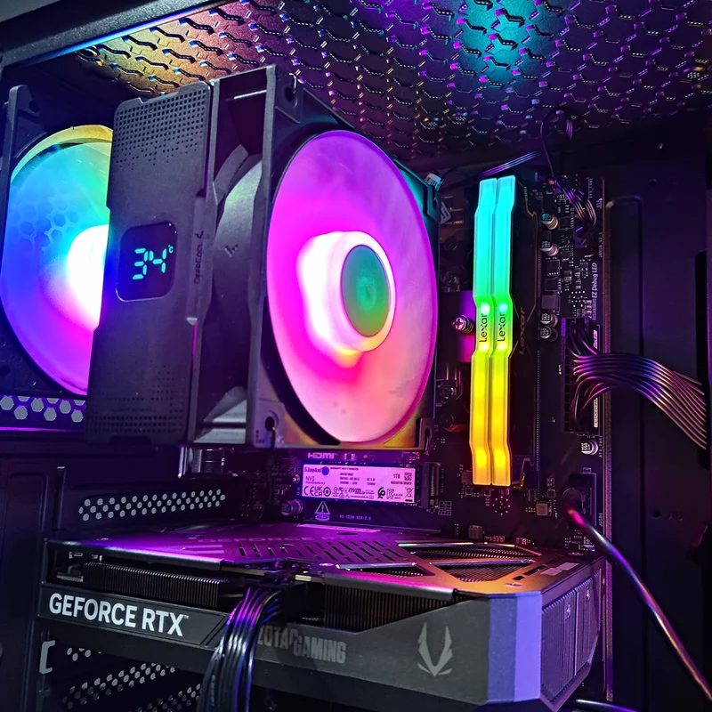 Sigma Hermes HE19A Black Desktop Gaming PC | AMD Ryzen 5 7500F | 32GB RAM | 1TB SSD | RTX 5060 Ti | Windows 11 Pro