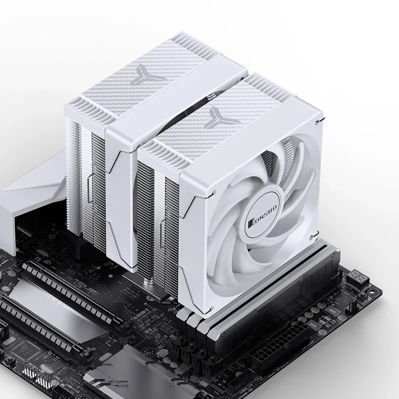 Jonsbo CR-3000E ARGB 120MM Dual-Fan / Dual-Tower CPU Cooler (White)