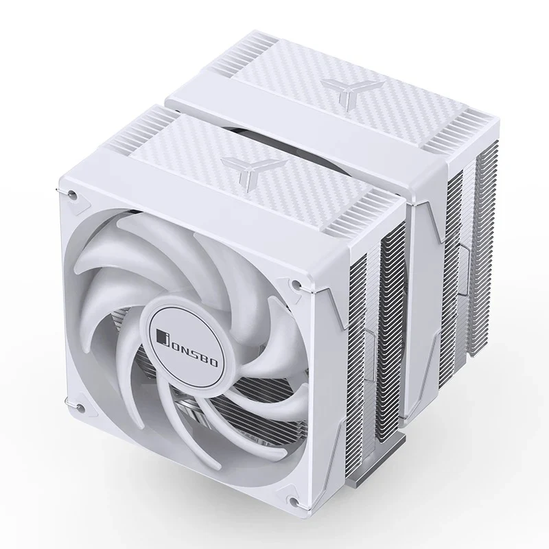 Jonsbo CR-3000E ARGB 120MM Dual-Fan / Dual-Tower CPU Cooler (White)