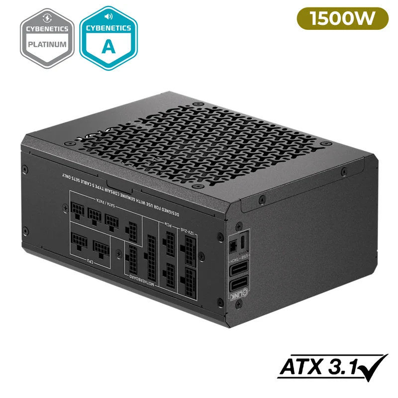 Corsair HX1500i SHIFT Fully Modular Platinum ATX Power Supply (CP-9020269-NA)