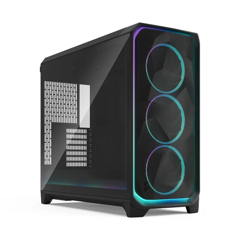 Fractal Design Meshify 3 XL Computer Case (Ambience Pro RGB Black Tempered Glass Light Tint, Ambience Pro RGB White Tempered Glass Clear Tint)