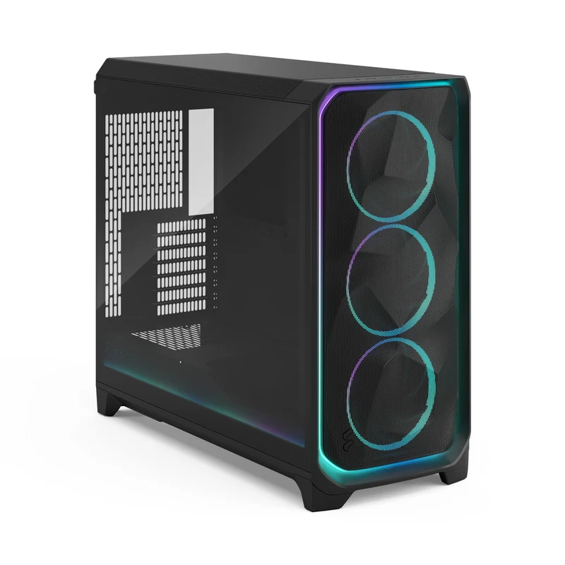 Fractal Design Meshify 3 XL Computer Case (Ambience Pro RGB Black Tempered Glass Light Tint, Ambience Pro RGB White Tempered Glass Clear Tint)