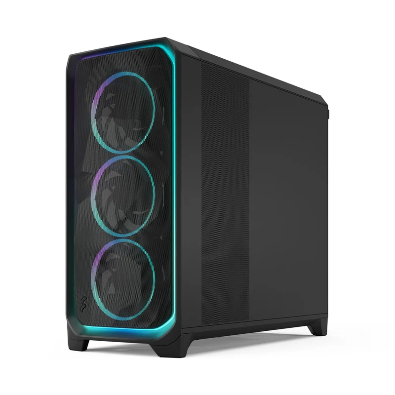 Fractal Design Meshify 3 XL Computer Case (Ambience Pro RGB Black Tempered Glass Light Tint, Ambience Pro RGB White Tempered Glass Clear Tint)