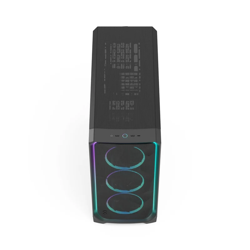 Fractal Design Meshify 3 XL Computer Case (Ambience Pro RGB Black Tempered Glass Light Tint, Ambience Pro RGB White Tempered Glass Clear Tint)
