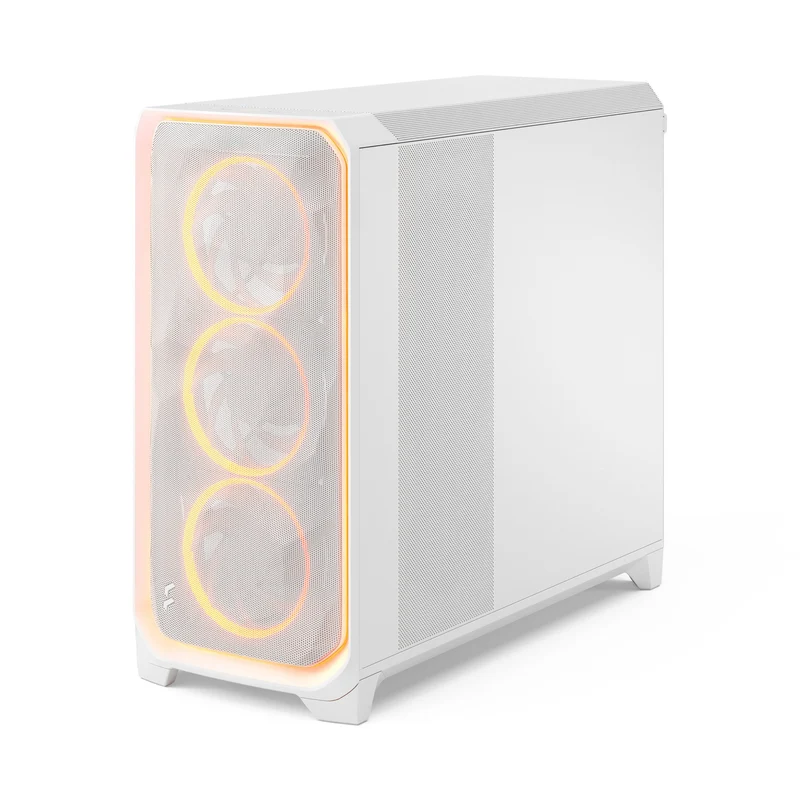Fractal Design Meshify 3 XL Computer Case (Ambience Pro RGB Black Tempered Glass Light Tint, Ambience Pro RGB White Tempered Glass Clear Tint)