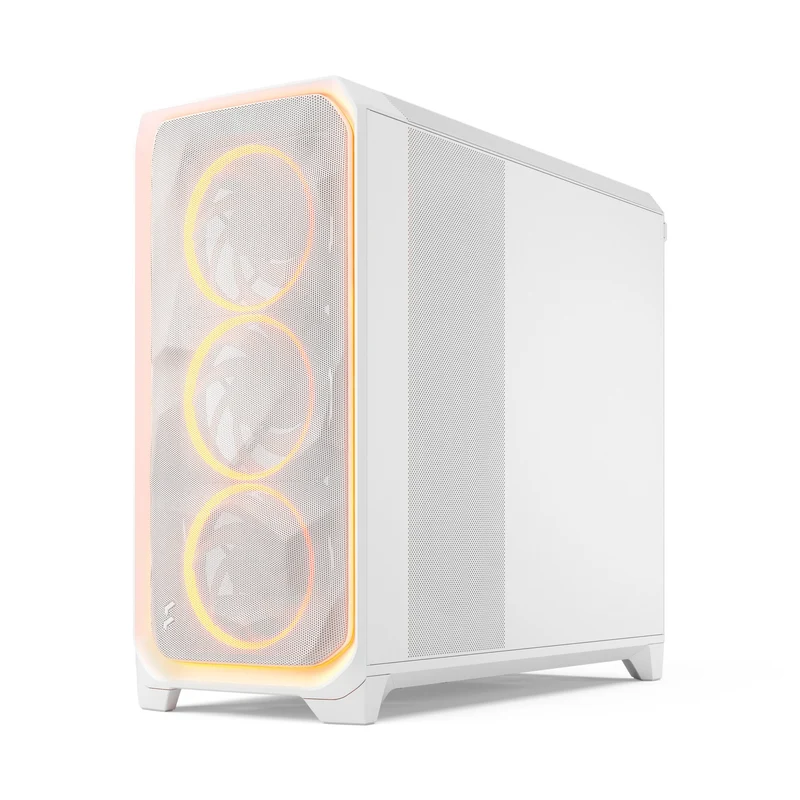 Fractal Design Meshify 3 XL Computer Case (Ambience Pro RGB Black Tempered Glass Light Tint, Ambience Pro RGB White Tempered Glass Clear Tint)