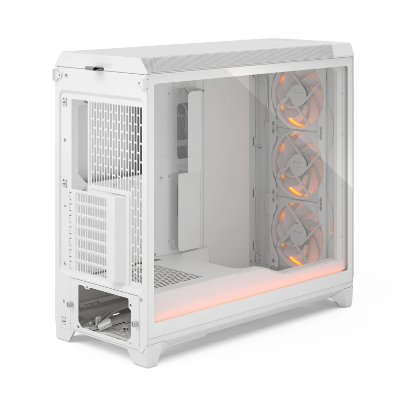 Fractal Design Meshify 3 XL Computer Case (Ambience Pro RGB Black Tempered Glass Light Tint, Ambience Pro RGB White Tempered Glass Clear Tint)