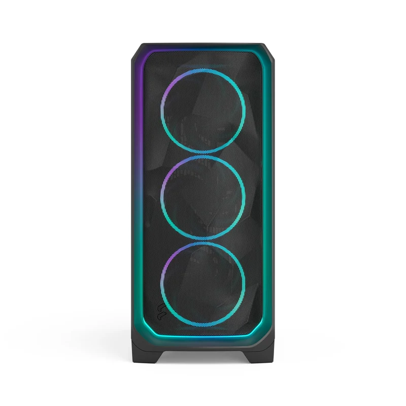 Fractal Design Meshify 3 Computer Case (Ambience Pro RGB Black Tempered Glass Light Tint, Ambience Pro RGB White Tempered Glass Clear Tint)