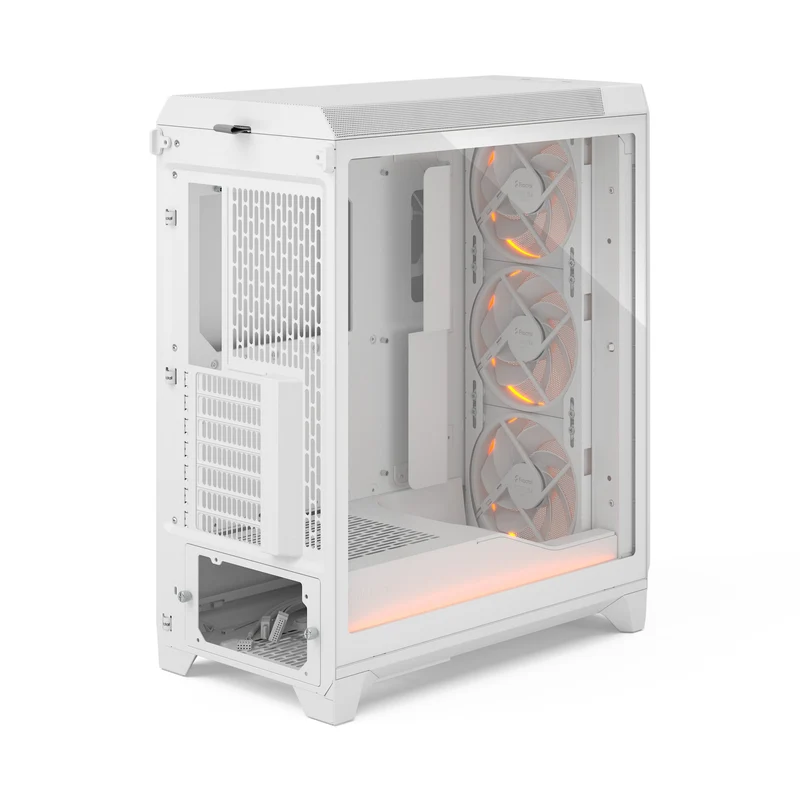 Fractal Design Meshify 3 Computer Case (Ambience Pro RGB Black Tempered Glass Light Tint, Ambience Pro RGB White Tempered Glass Clear Tint)