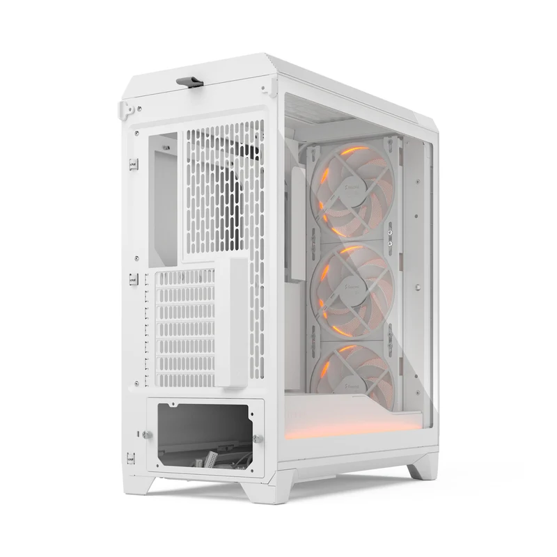 Fractal Design Meshify 3 Computer Case (Ambience Pro RGB Black Tempered Glass Light Tint, Ambience Pro RGB White Tempered Glass Clear Tint)