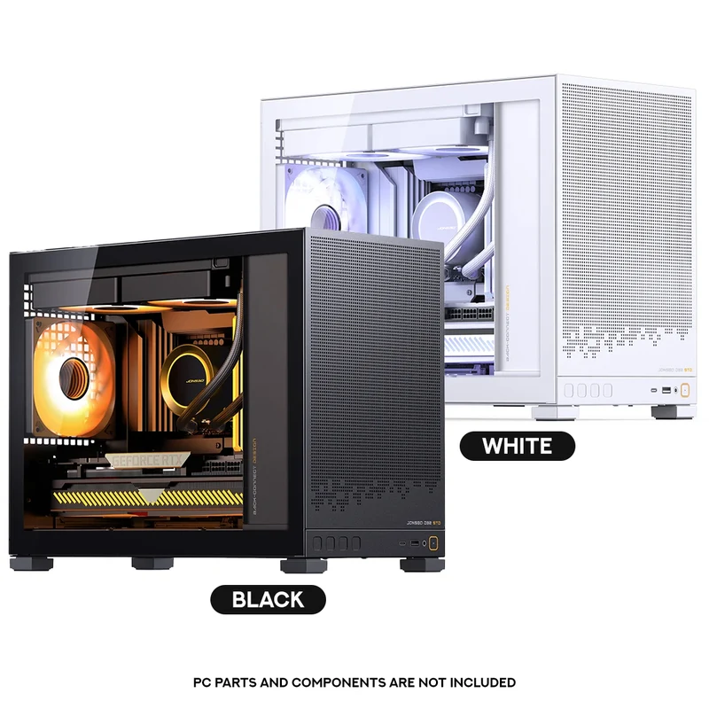 Jonsbo D32 STD M-ATX Computer Case (Black, White)