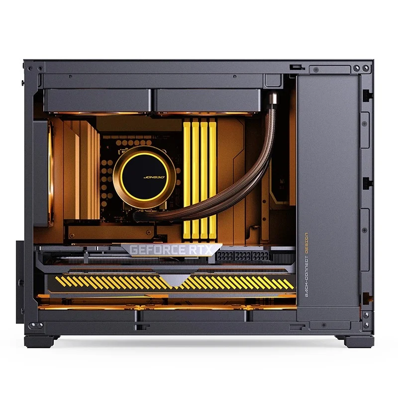 Jonsbo D32 STD M-ATX Computer Case (Black, White)