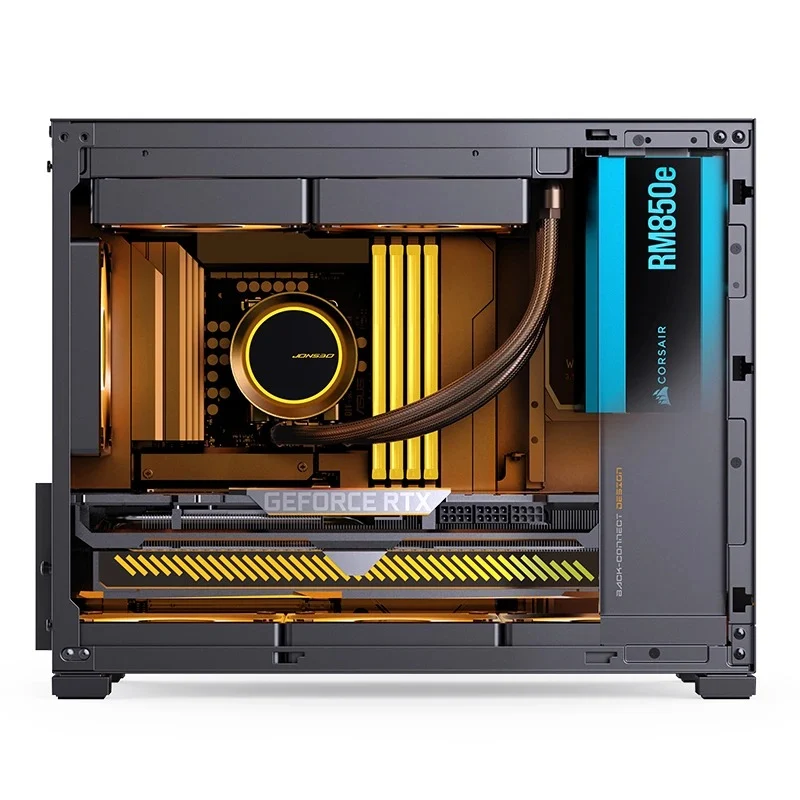 Jonsbo D32 STD M-ATX Computer Case (Black, White)