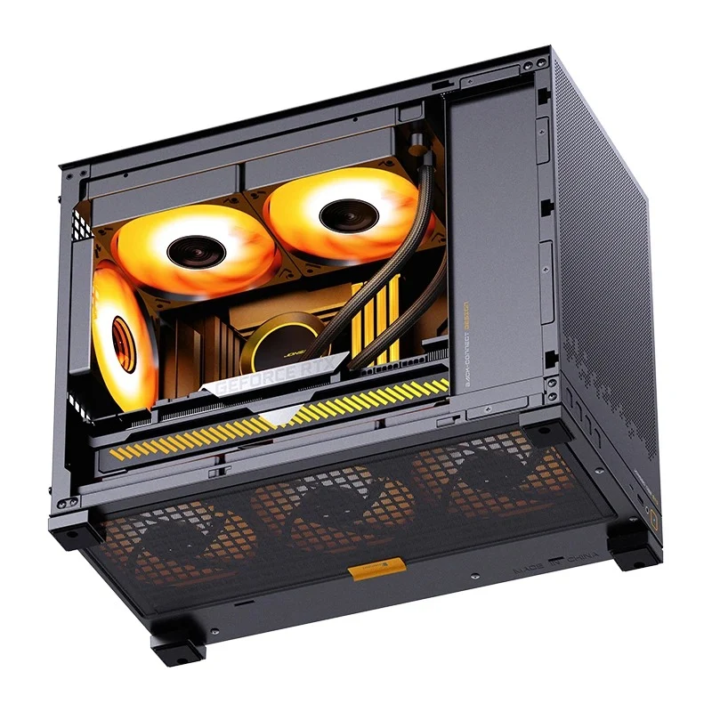 Jonsbo D32 STD M-ATX Computer Case (Black, White)