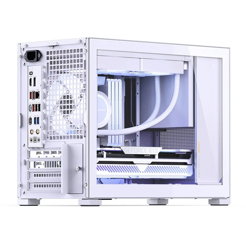 Jonsbo D32 STD M-ATX Computer Case (Black, White)