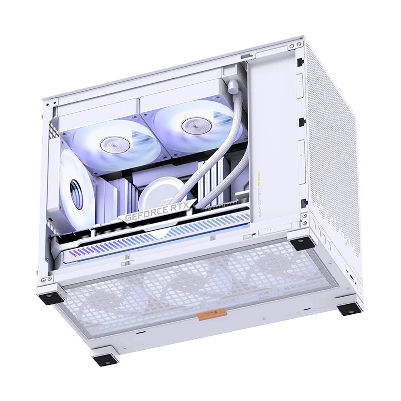 Jonsbo D32 STD M-ATX Computer Case (Black, White)