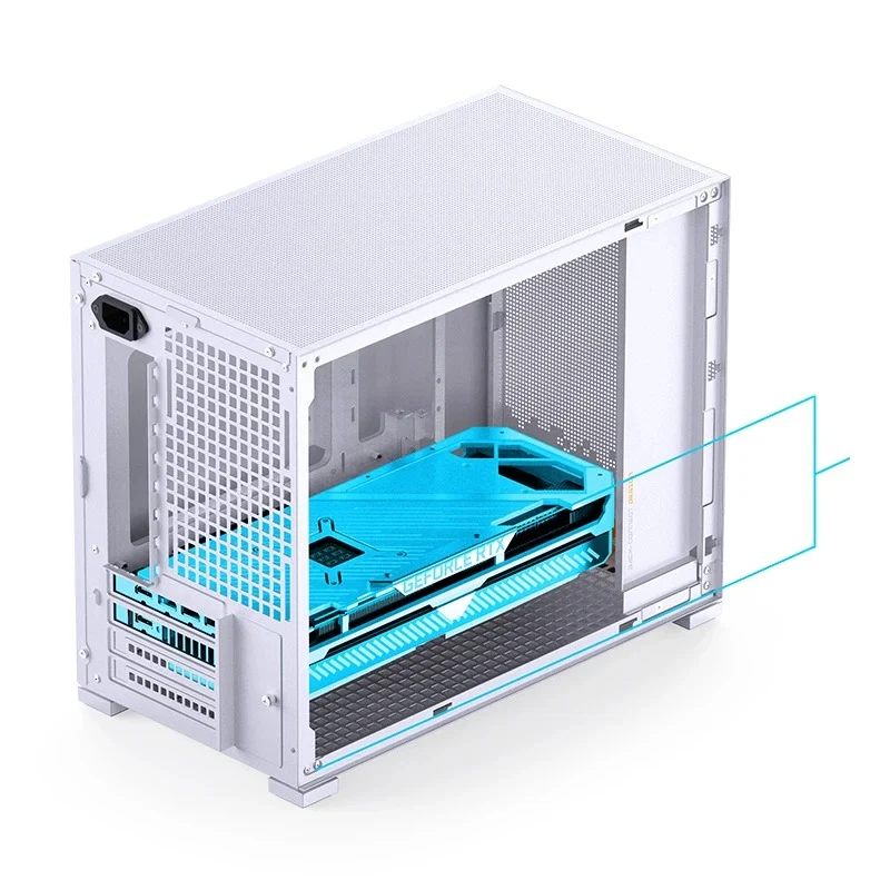 Jonsbo D32 STD M-ATX Computer Case (Black, White)