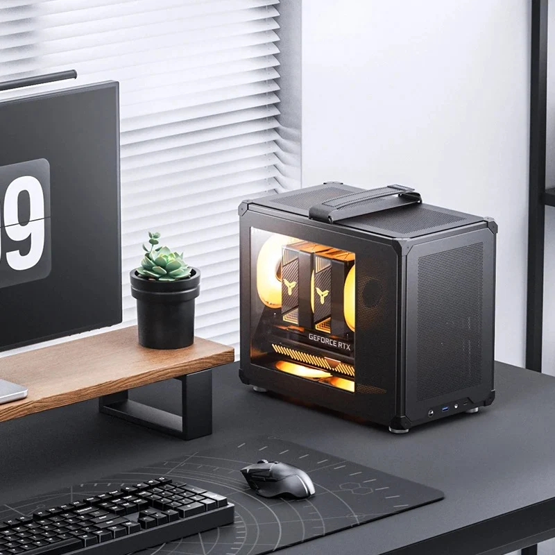 Jonsbo C6 Max M-ATX Handle Case (Black, White)
