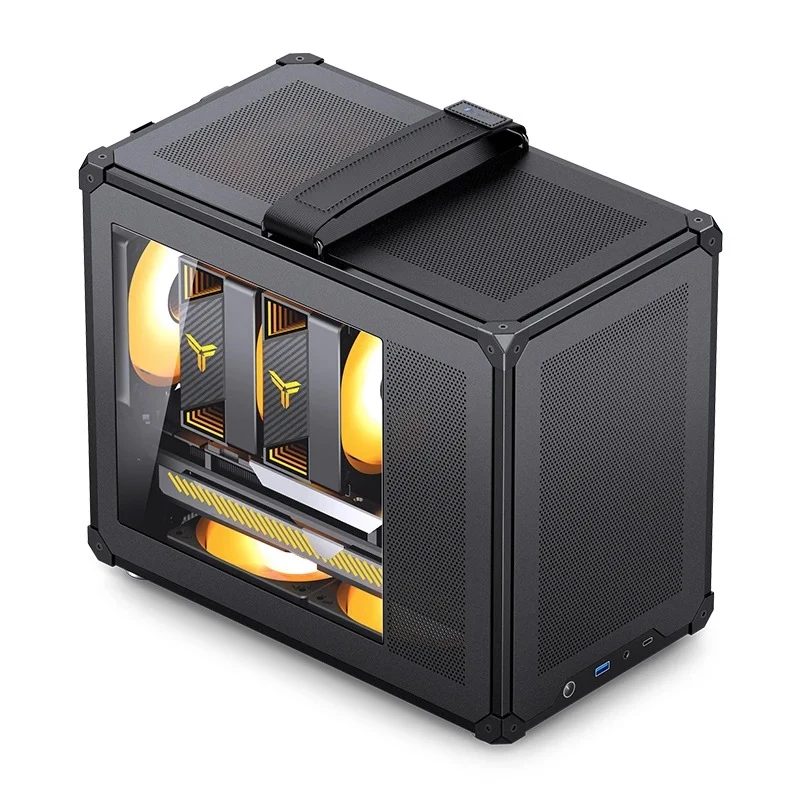 Jonsbo C6 Max M-ATX Handle Case (Black, White)