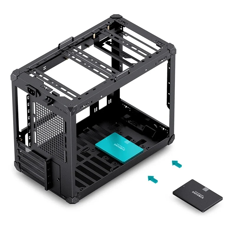 Jonsbo C6 Max M-ATX Handle Case (Black, White)