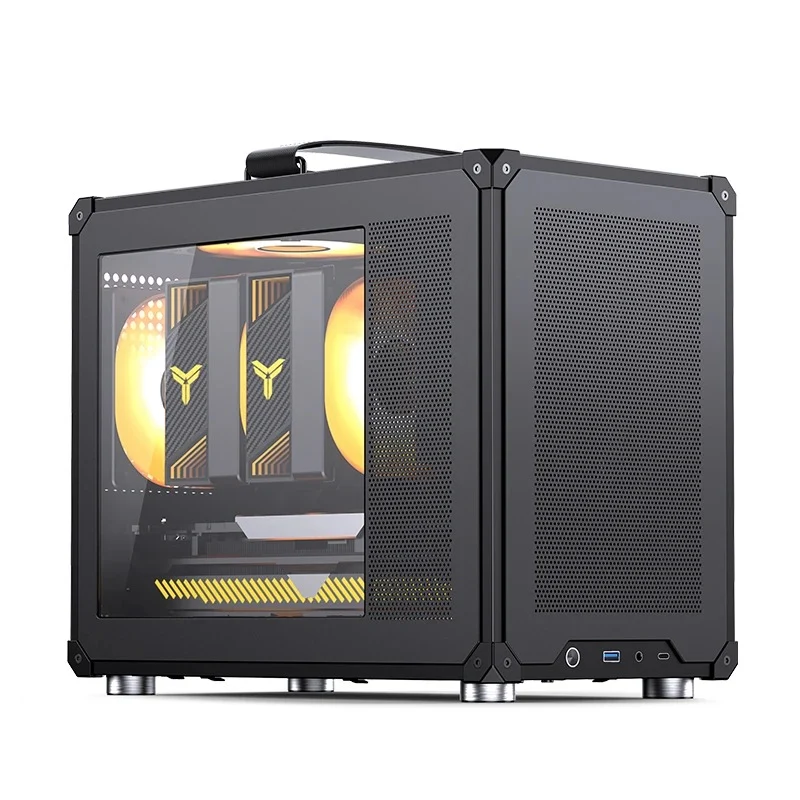 Jonsbo C6 Max M-ATX Handle Case (Black, White)