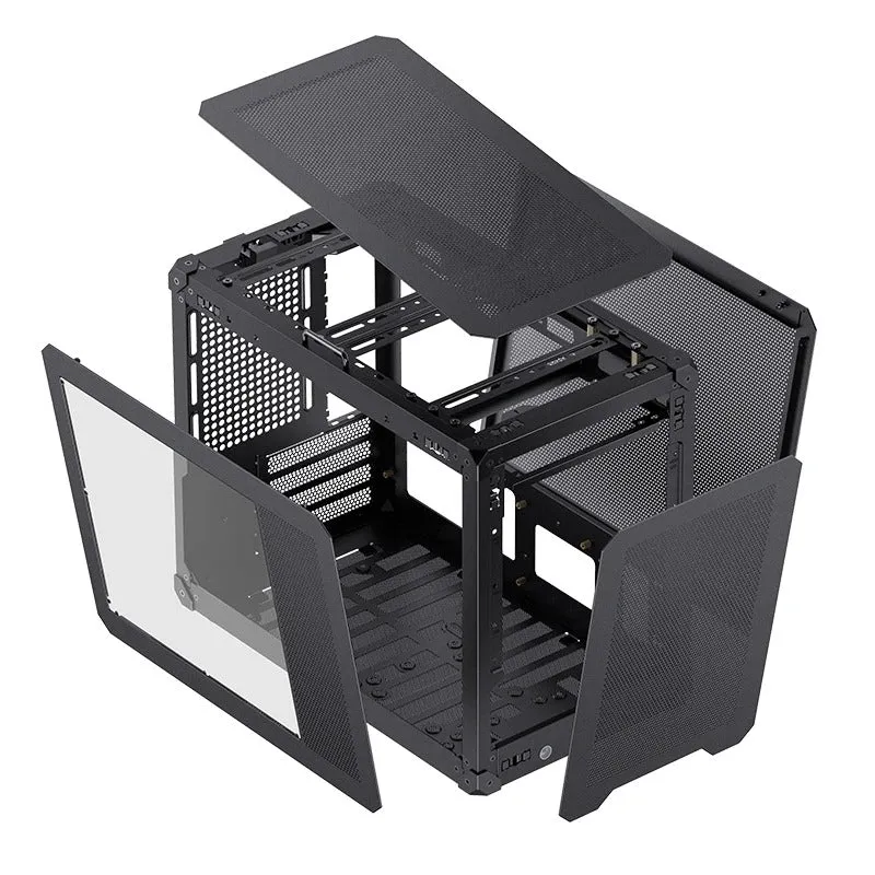 Jonsbo C6 Max M-ATX Handle Case (Black, White)