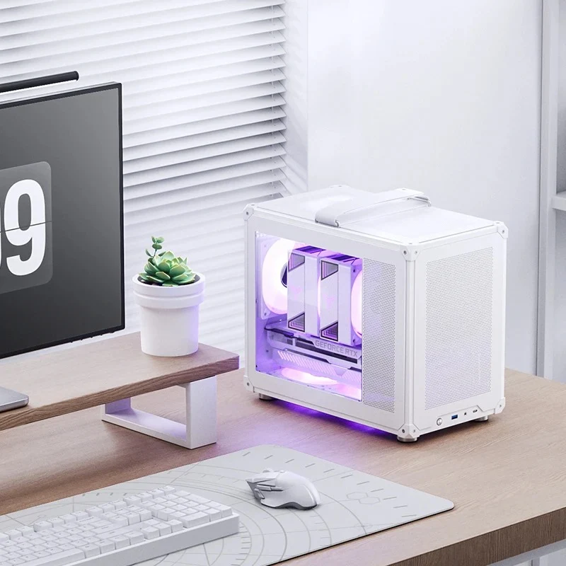 Jonsbo C6 Max M-ATX Handle Case (Black, White)