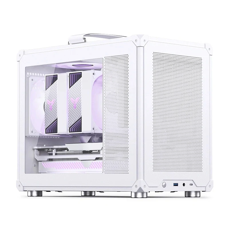 Jonsbo C6 Max M-ATX Handle Case (Black, White)