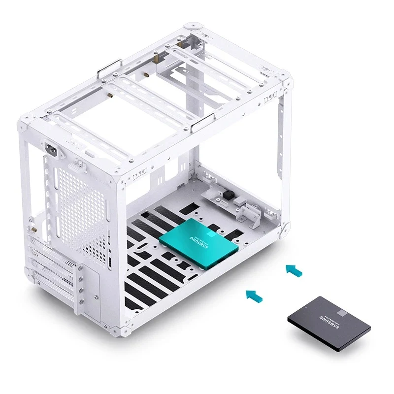 Jonsbo C6 Max M-ATX Handle Case (Black, White)