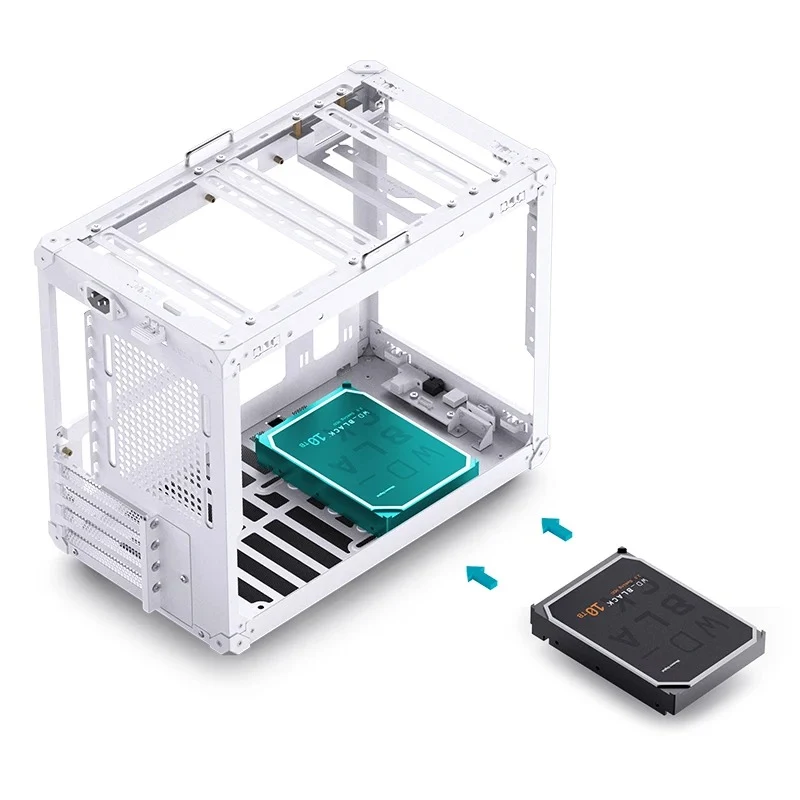 Jonsbo C6 Max M-ATX Handle Case (Black, White)