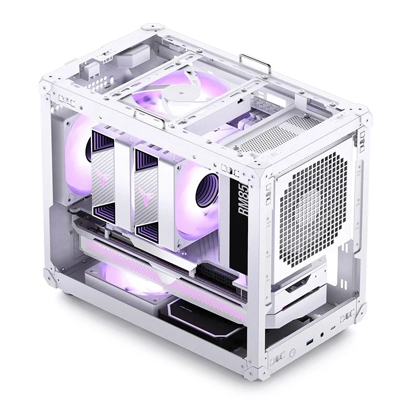 Jonsbo C6 Max M-ATX Handle Case (Black, White)