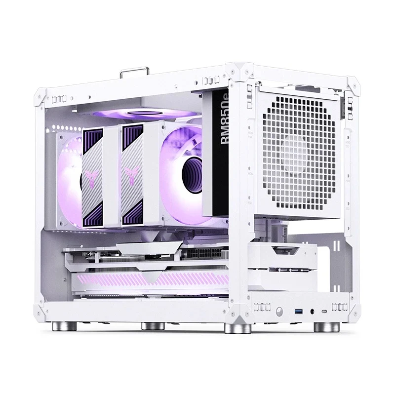 Jonsbo C6 Max M-ATX Handle Case (Black, White)