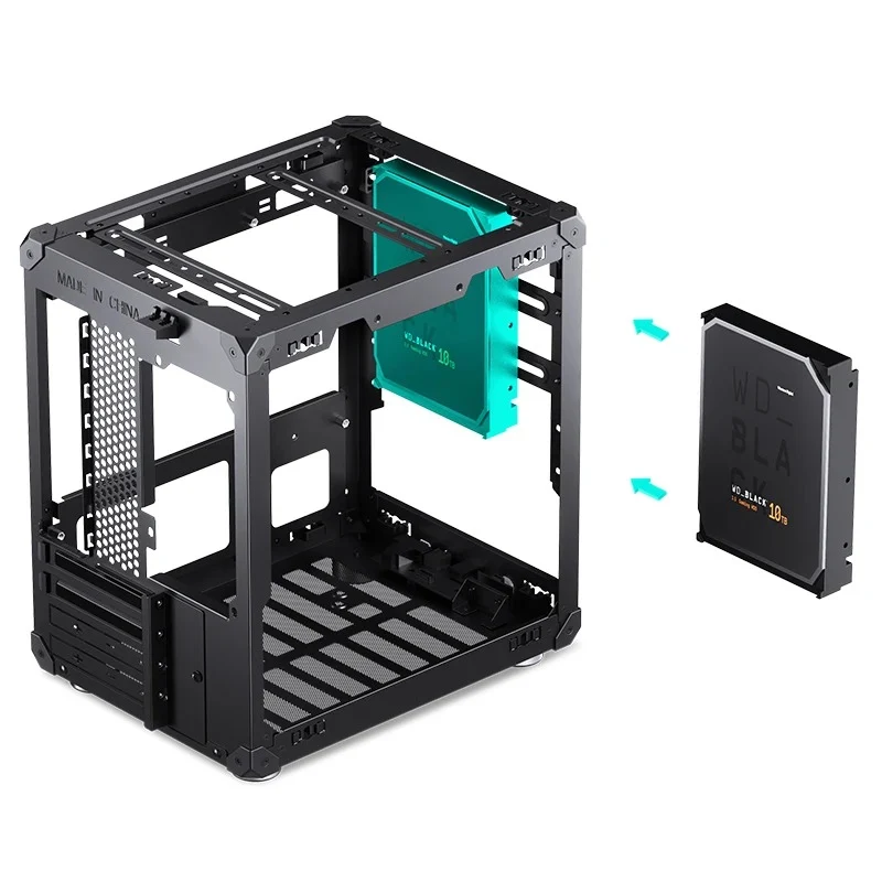 Jonsbo C6 Handle M-ATX Separated Cabinet Case (Black)