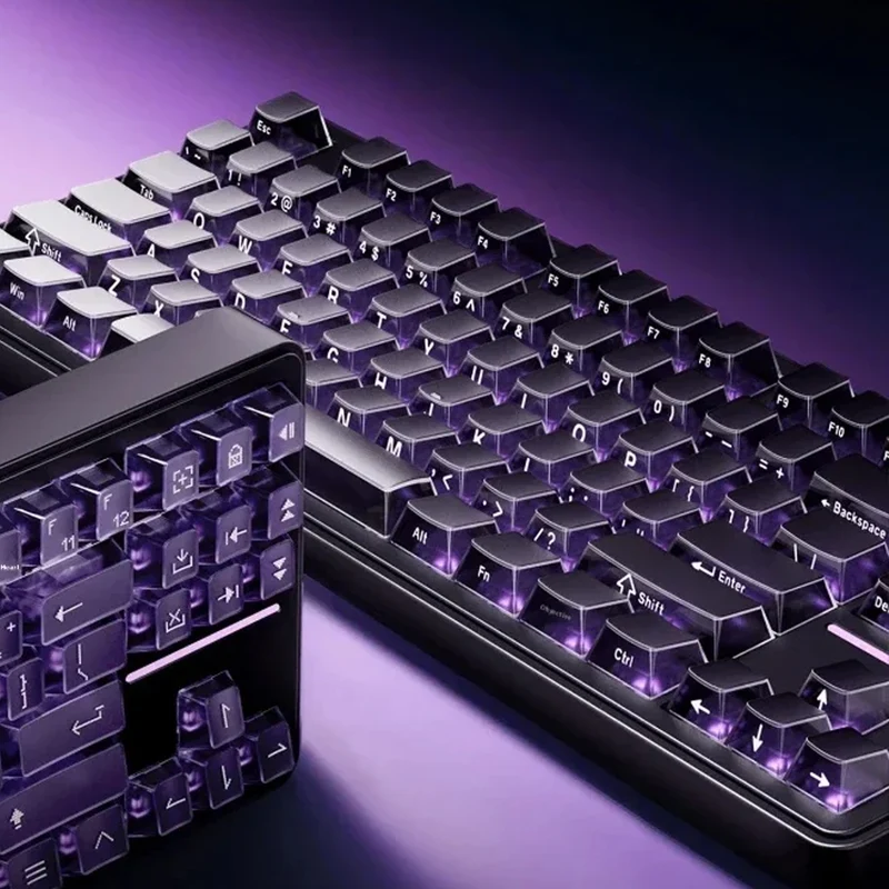 ATK A87 Pro RGB Tri-Mode 87-Keys Gasket-Mounted Hot-Swappable Mechanical Keyboard (Starry Night) (Polar Latte Switch)