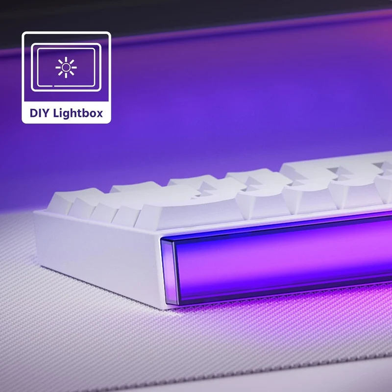 Veekos Shine60 HE Multi-Mode ARGB Backlit DIY Lightbox Hot-Swappable Magnetic Keyboard (Akko Flash Magnetic Switch)