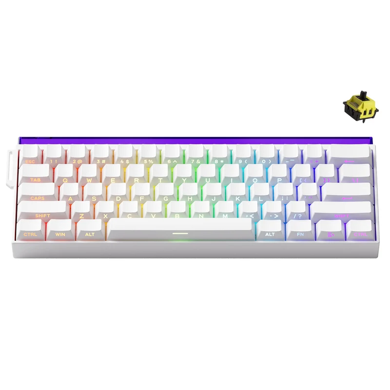 Veekos Shine60 HE Multi-Mode ARGB Backlit DIY Lightbox Hot-Swappable Magnetic Keyboard (Akko Flash Magnetic Switch)