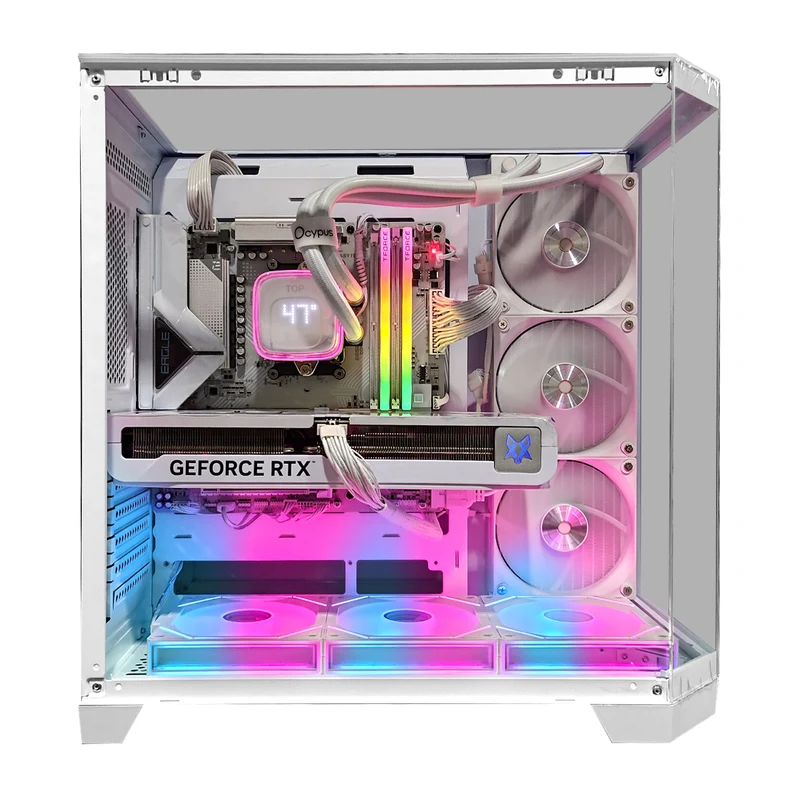 Sophos Zentra White Desktop Gaming PC | AMD Ryzen 7 7700X | 32GB RAM | 1TB SSD | with WiFi + Bluetooth | GeForce RTX 5070 OC | Windows 11 Pro