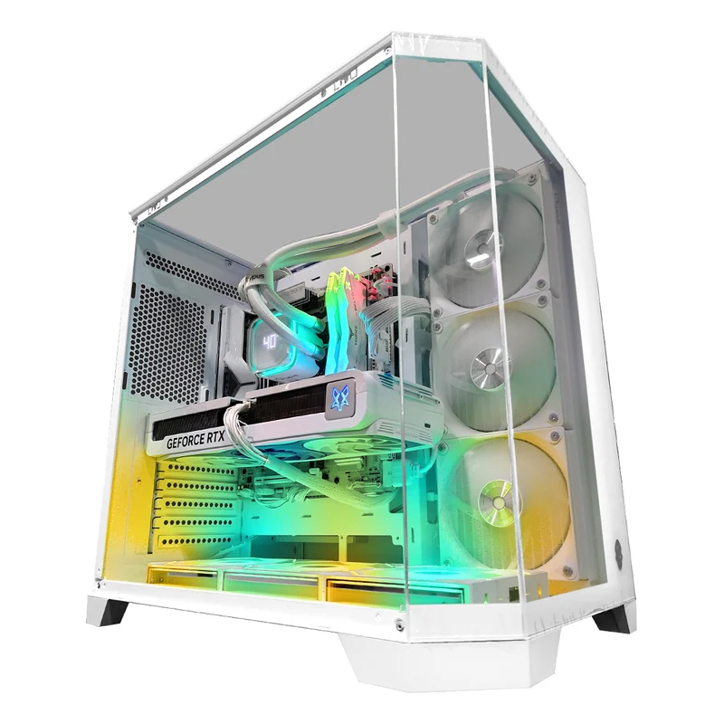 Sophos Zentra White Desktop Gaming PC | AMD Ryzen 7 7700X | 32GB RAM | 1TB SSD | with WiFi + Bluetooth | GeForce RTX 5070 OC | Windows 11 Pro