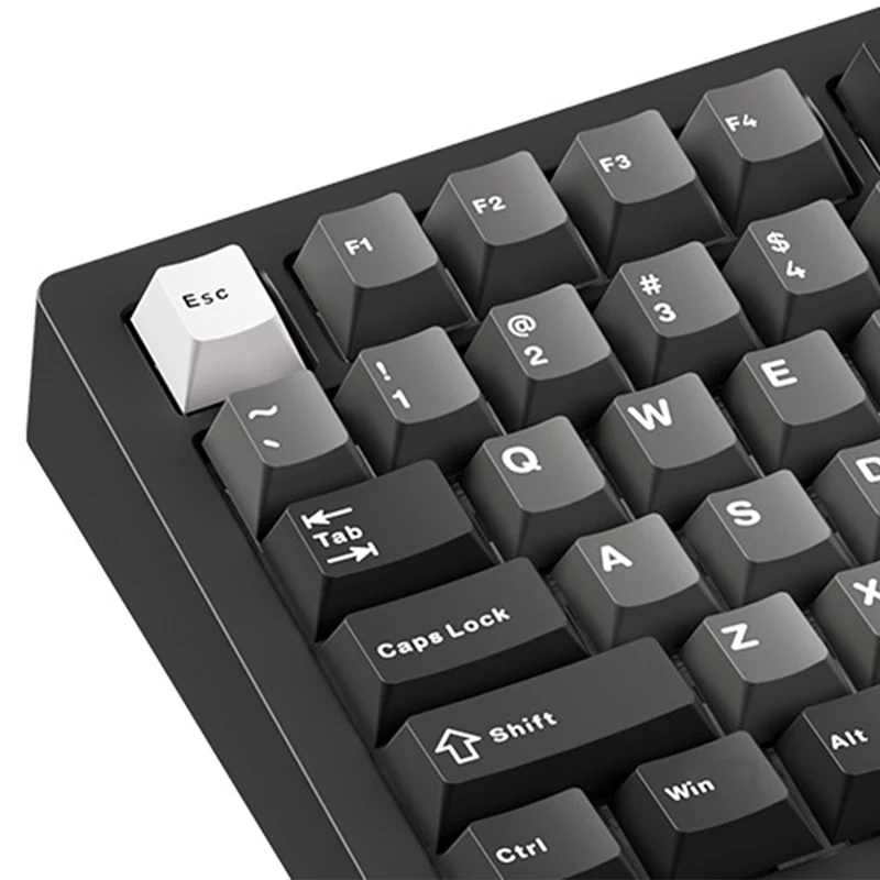 MonsGeek M1 V5 Black & Silver Aluminum Case Multi-Mode RGB Hot-Swappable Mechanical Keyboard (Akko Mirror Switch, Akko Cilantro Switch)