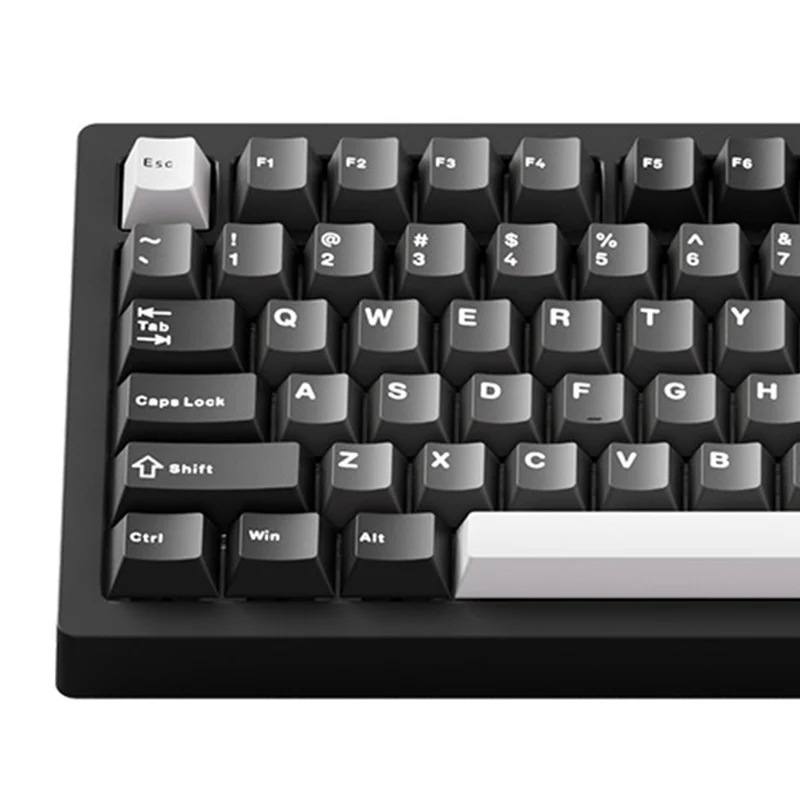 MonsGeek M1 V5 Black & Silver Aluminum Case Multi-Mode RGB Hot-Swappable Mechanical Keyboard (Akko Mirror Switch, Akko Cilantro Switch)