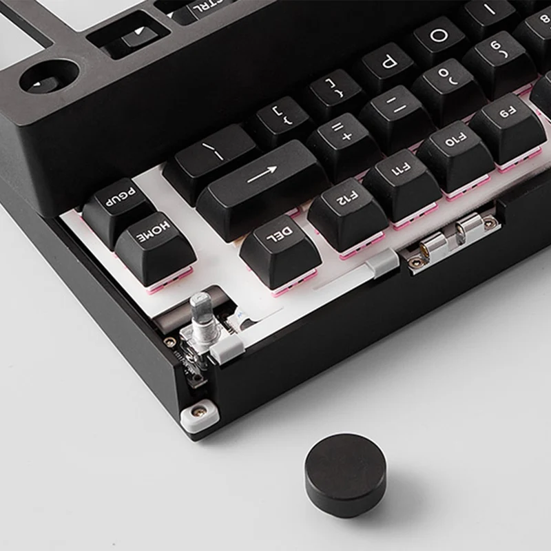 MonsGeek M1 V5 Black & Silver Aluminum Case Multi-Mode RGB Hot-Swappable Mechanical Keyboard (Akko Mirror Switch, Akko Cilantro Switch)
