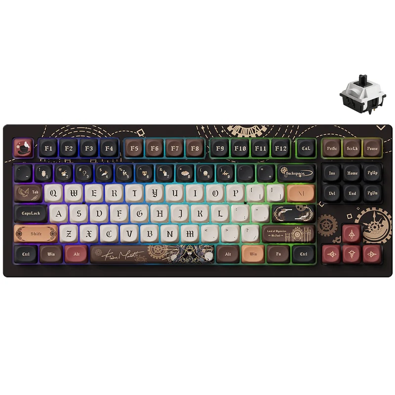 Akko 5087B v2 Lord of Mysteries Multi-Mode RGB Hot-Swappable Mechanical Keyboard (Akko V3 Piano Pro Switch)