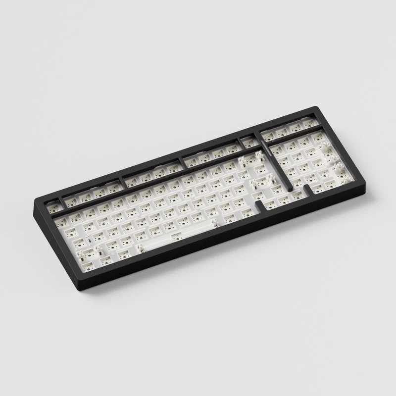 MonsGeek M2 V5 VIA Barebone Custom Kit Aluminum Case Multi-Mode RGB Hot-Swappable Mechanical Keyboard (Dark Night)