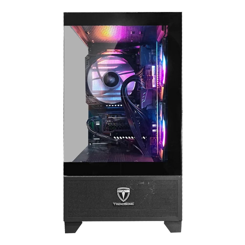 Alpha Eris TG Black Desktop Gaming PC | AMD Ryzen 5 5500 | 16GB RAM | 512GB SSD | RTX 3050 | Windows 11 Pro