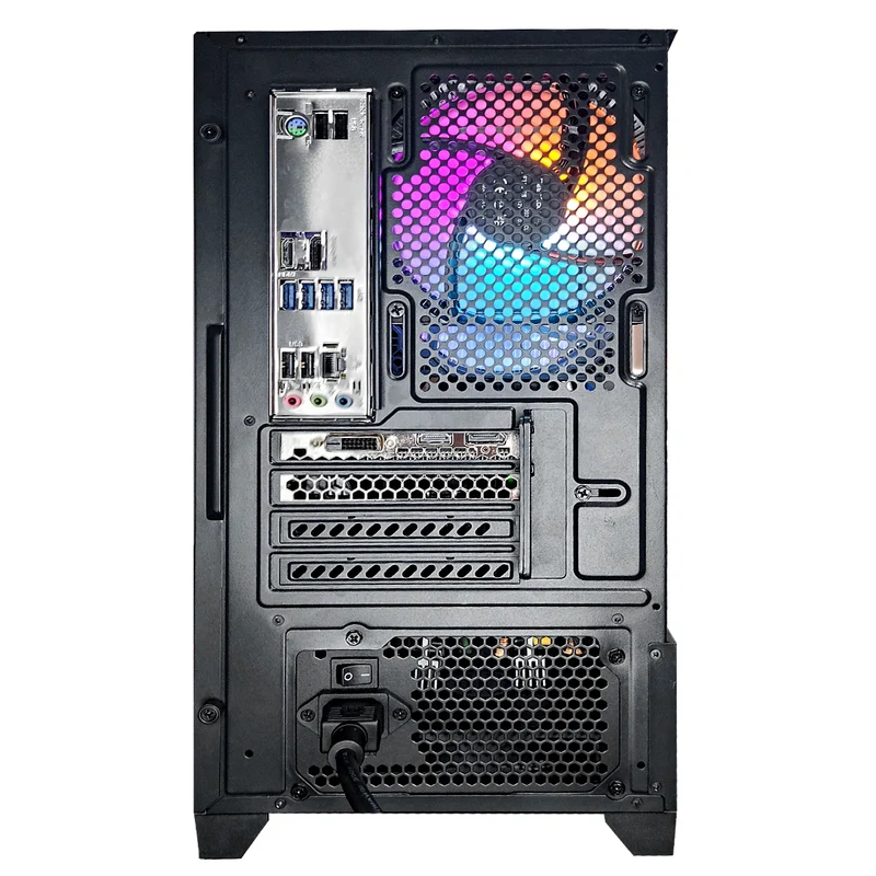 Alpha Eris TG Black Desktop Gaming PC | AMD Ryzen 5 5500 | 16GB RAM | 512GB SSD | RTX 3050 | Windows 11 Pro