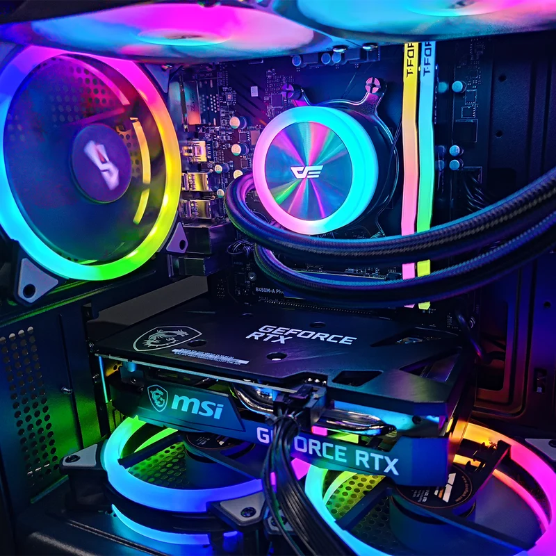 Alpha DB330M Black Desktop Gaming PC | Ryzen 5 5500 | 16GB RAM | 512GB SSD | RTX 3050 | Windows 11 Pro