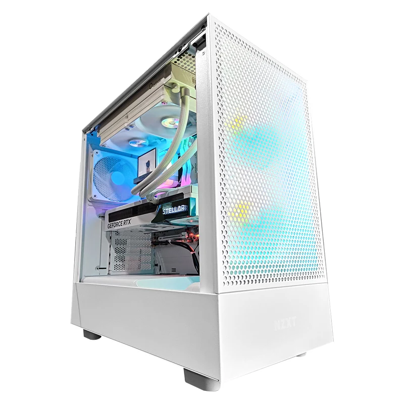 Optima H5 Flow White Desktop Gaming PC | Intel i7 14700F | 32GB RAM | 1TB SSD | RTX 5070 TI OC | Windows 11 Pro