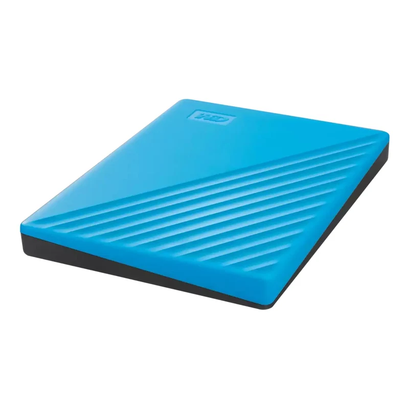 WD My Passport External Hard Drive USB 3.2 Gen 1 5TB (Blue) + WD Soft Pouch